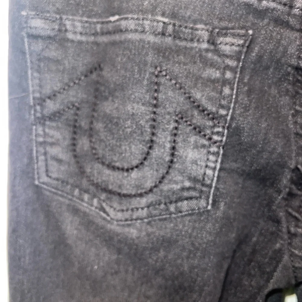 True Religion Geno Relaxed Slim Girls Black Jeans Sz‎ 14
